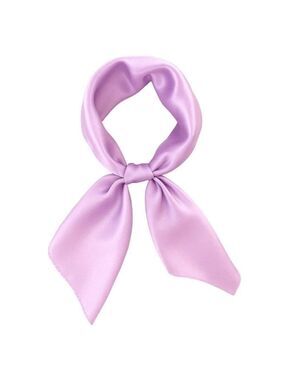 Lavender Purple  Satin Scarf 19x19, Western Cowboy Cowgirl Bandana, Boho Coastal
